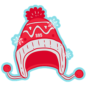 Новогодний забег в шапках с бомбонами